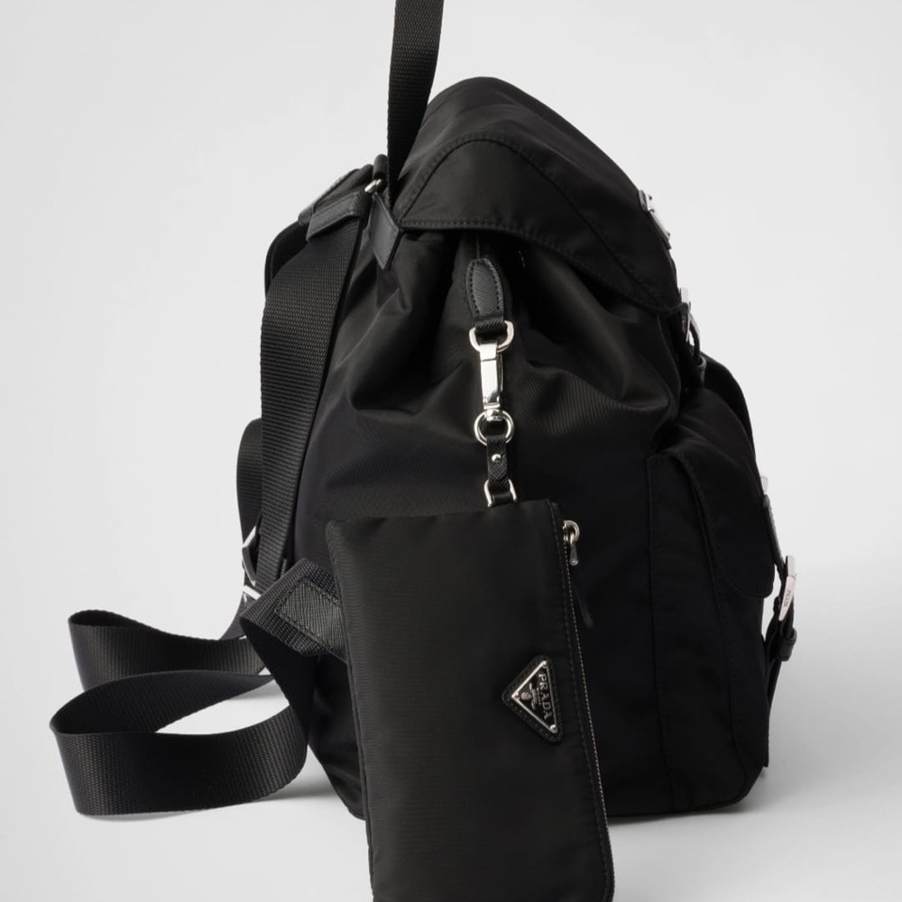 Prada Men's Black Nylon Backpack - Picture 3 of 14